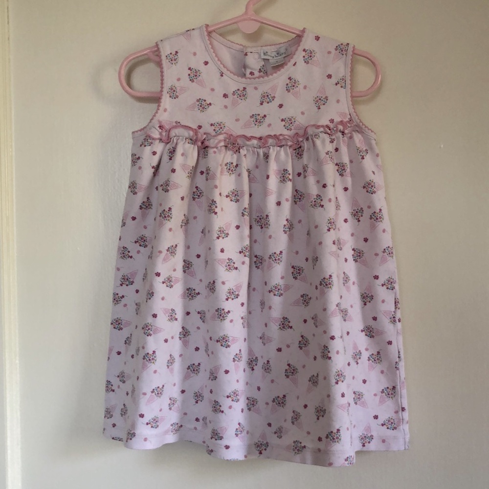 EUC Kissy Kissy Cherry on Top Pink Ice Cream Print Sleeveless Dress - Size 4